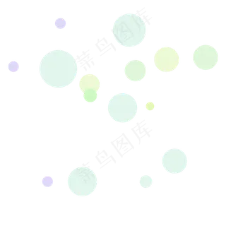 彩色飞舞泡泡七夕