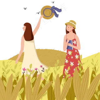 立秋节气田野场景