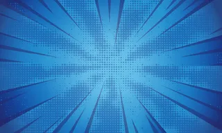 蓝色时尚半色调漫画变焦背景
