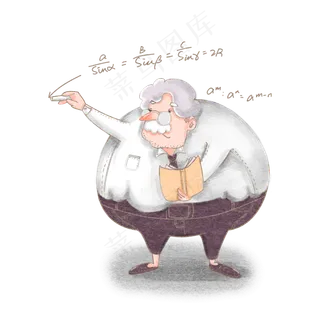 手绘教师节卡通人物