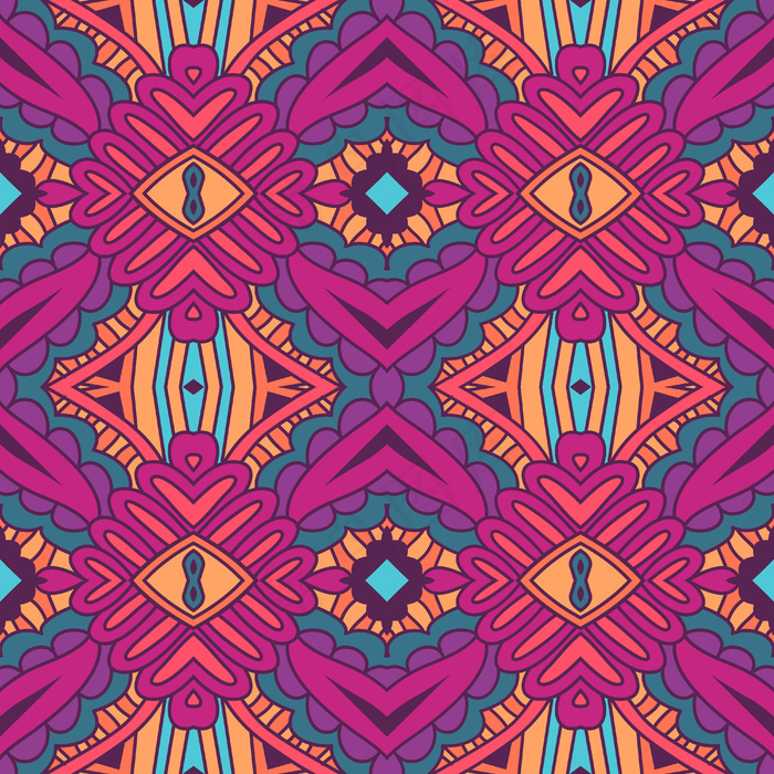 时尚墙纸。复古涂鸦艺术。