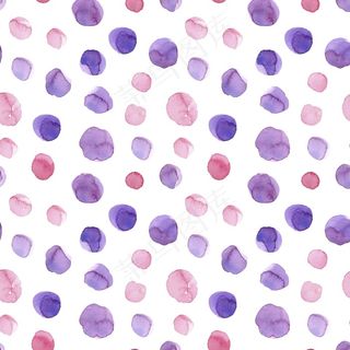 水彩画圆点图案