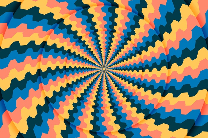 圆形迷幻动态背景eps,ai矢量模版下载
