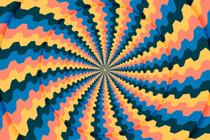 圆形迷幻动态背景eps,ai矢量模版下载