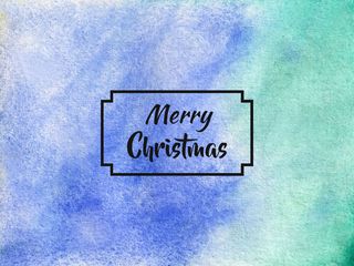 圣诞快乐水彩背景