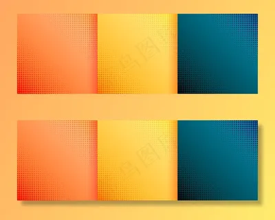 漂亮的半色调壁纸背景三套