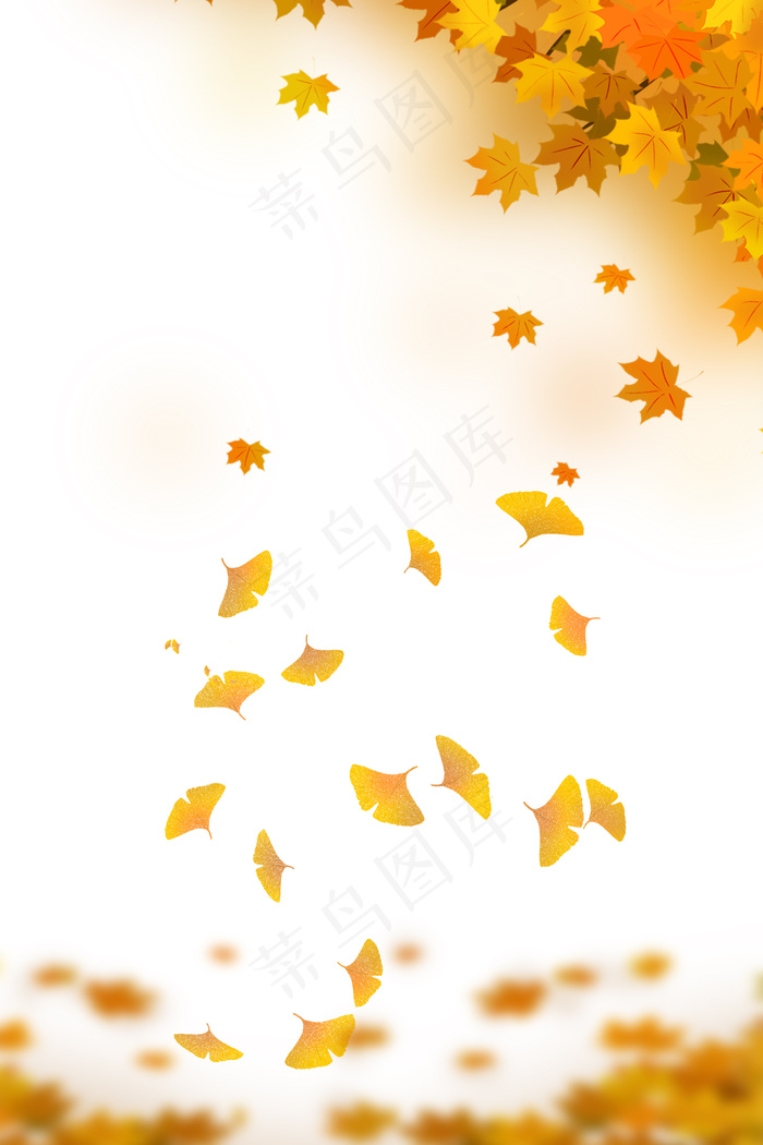 秋季上新清新服装促销PSD分层背景