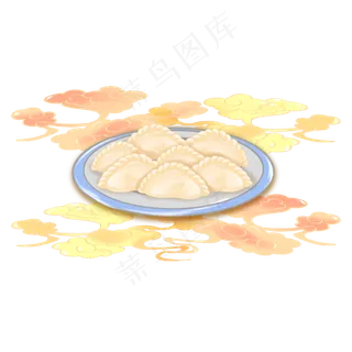 国潮风冬至饺子