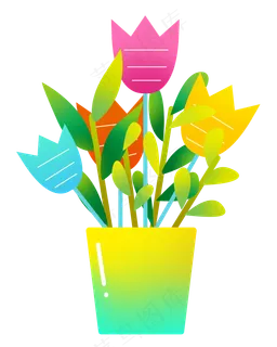 教师节彩色鲜花