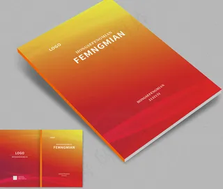 大气创意画册封面设计模板