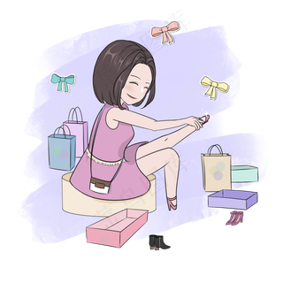 双十一大狂欢卡通手绘女鞋专场