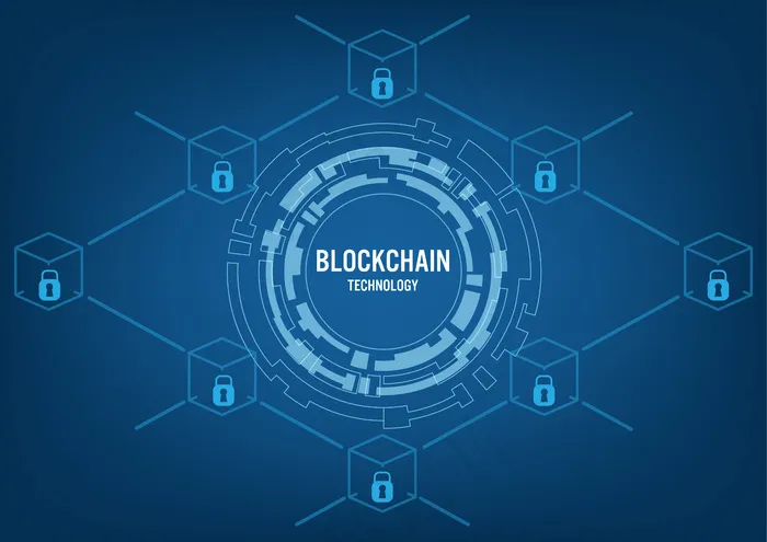 区块链技术概念eps,ai矢量模版下载