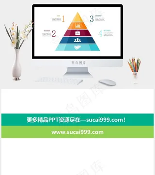 白色营销PPT模板