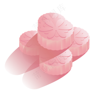 中秋节好吃可口月饼矢量元素