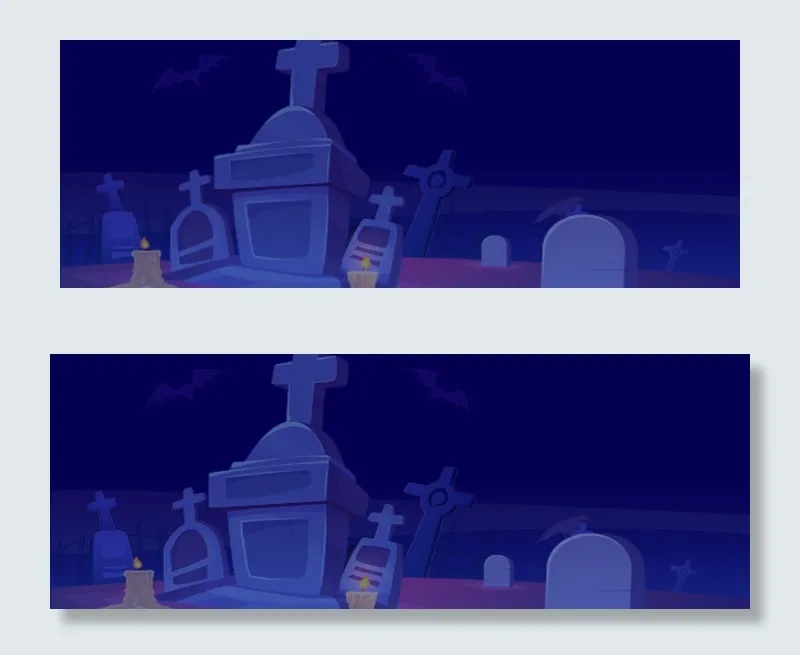 万圣节另类恐怖蓝色banner