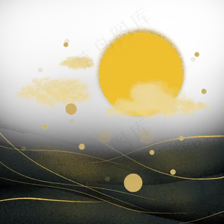 中秋节十五星星月亮