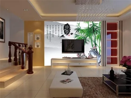 电视墙背景画效果图片 电视墙背景画效果图片