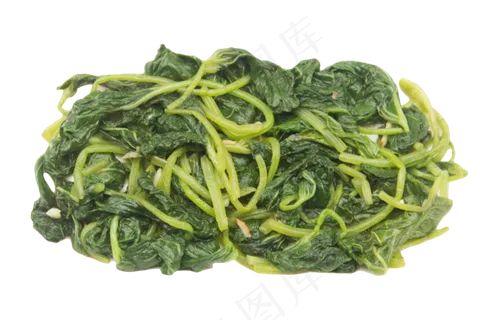 绿色煮熟菠菜 绿色煮熟菠菜