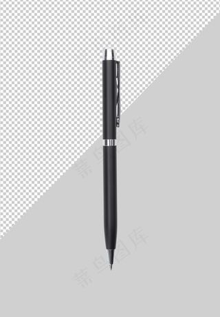 黑色金属笔的灰色背景样板为您的设计。