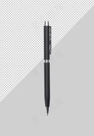 黑色金属笔的灰色背景样板为您的设计。