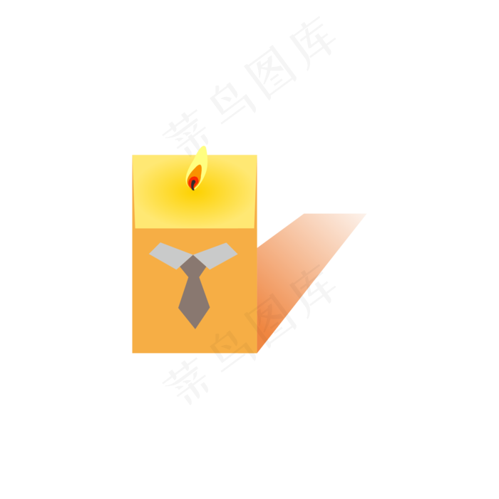 教师节卡通蜡烛元素可商用元素