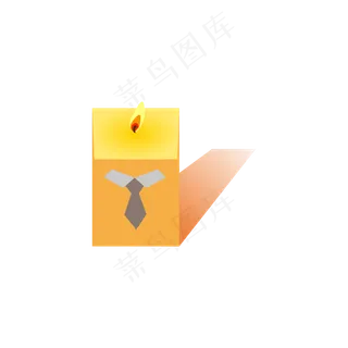 教师节卡通蜡烛元素可商用元素