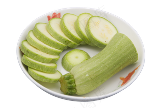 绿色西葫芦切片