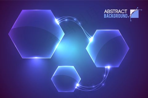 摘要用现代虚拟界面将空六边形元素连接起来