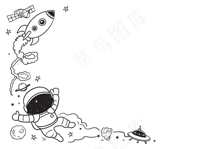 手绘空间涂鸦eps,ai矢量模版下载