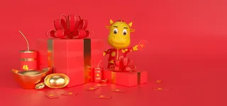 2021新年小牛招财进宝banner图