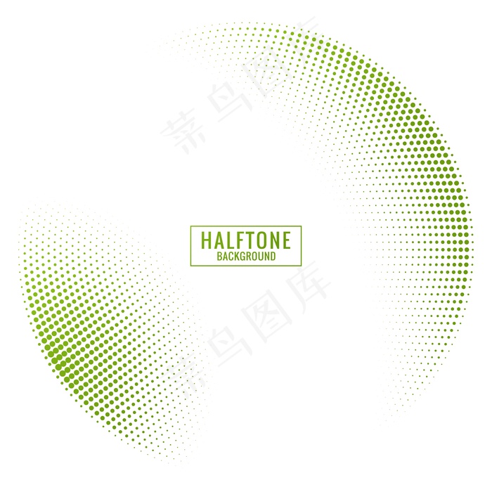 抽象的绿色和白色半色调背景