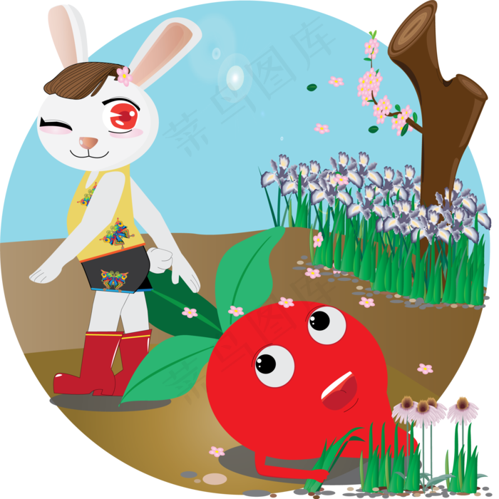 秋分之大萝卜可商用元素