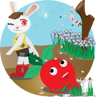 秋分之大萝卜可商用元素