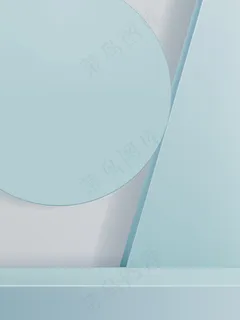 抽象三维插图产品展示的最小几何工作室镜头背景 抽象三维插图产品展示的最小几何工作室镜头背景