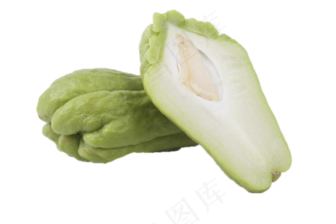 两个新鲜的佛手瓜