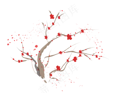 冬季梅花腊梅唯美png免费下载