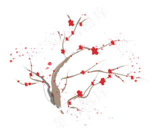 冬季梅花腊梅唯美png免费下载