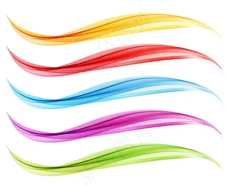 一组抽象流透明波