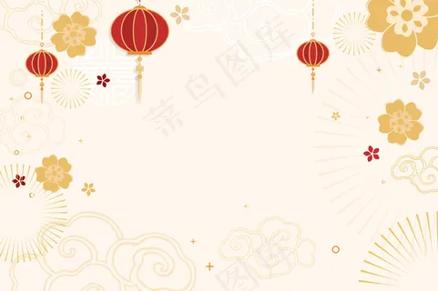 农历新年庆祝活动节庆背景