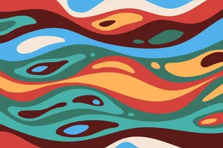 抽象形状的迷幻背景