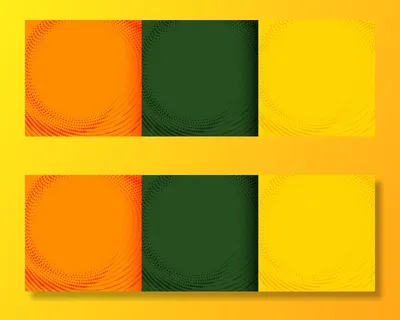 橙绿色和黄色色调的暖色半色调背景 橙绿色和黄色色调的暖色半色调背景