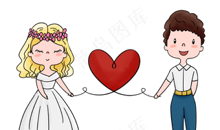 可爱创意卡通情侣