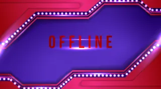 具有抽搐抽象背景的现代离线横幅banner