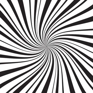 具有薄而厚的径向光线、围绕中心旋转的线条或条纹的几何背景