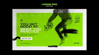 滑冰广告登录页模板