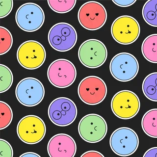 黑色背景上的图释模式模板