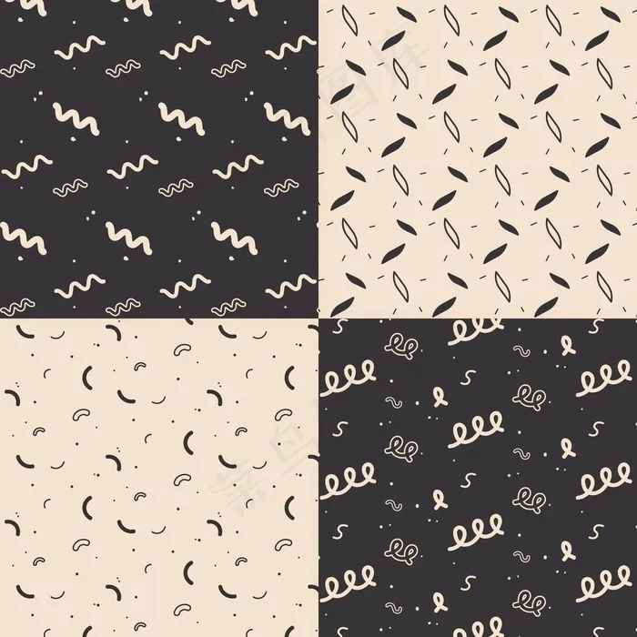 最小几何图案集合eps,ai矢量模版下载