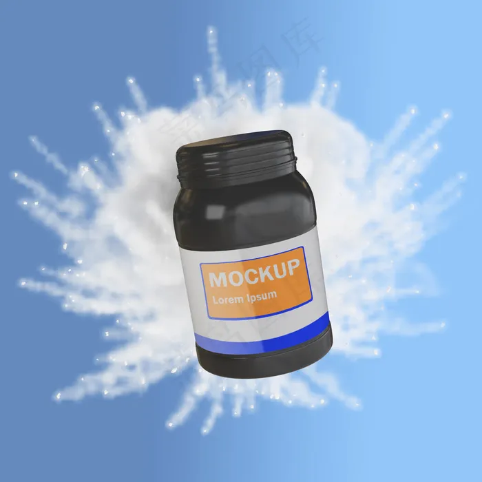 补充splash概念模型样机psd模版下载