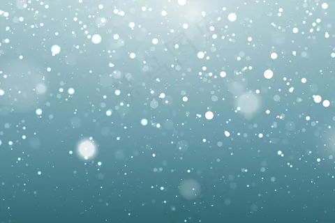 具有(bokeh)散景元素的真实降雪背景