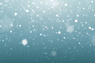 具有(bokeh)散景元素的真实降雪背景